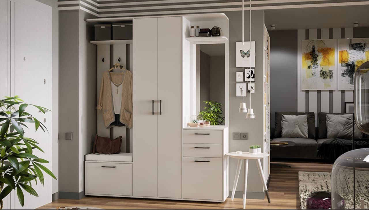 Прихожая Витра белый ясень