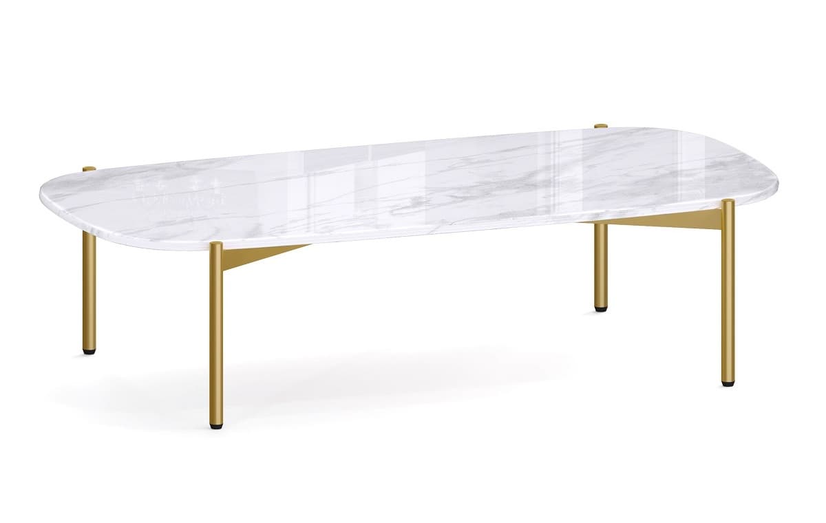 Стол журнальный - столешница искусственный камнь m-r