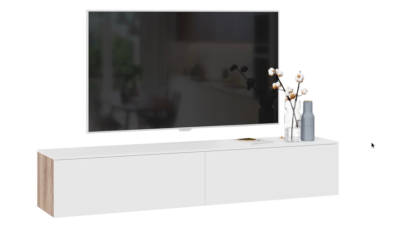 Тумба для телевизора подвесная длинная