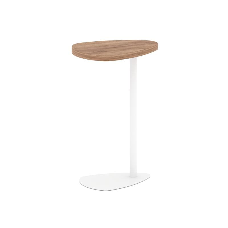 Стол журнальный (треугольный) - металл белый