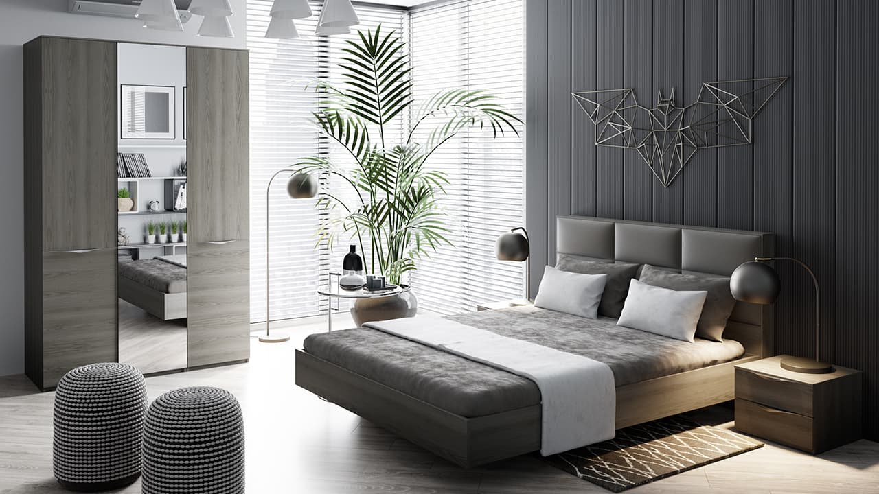 Спальня Либерти серый