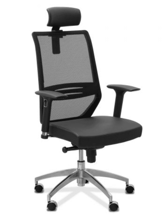 Кресло с подголовником Aero 4D H U-TEX (ткань/сетка)