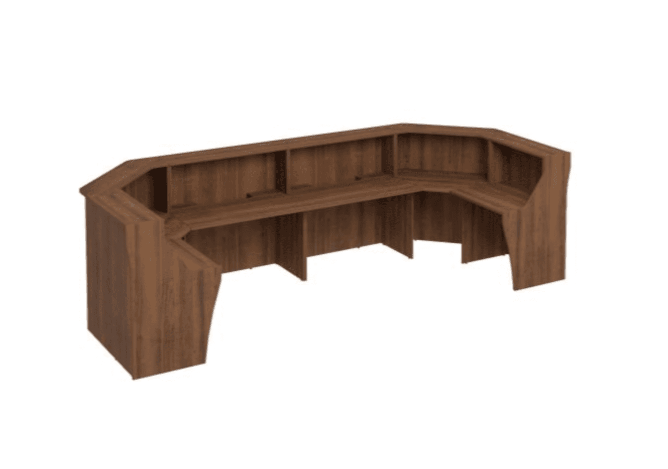 Стойка ресепшн П-образная с вырезом