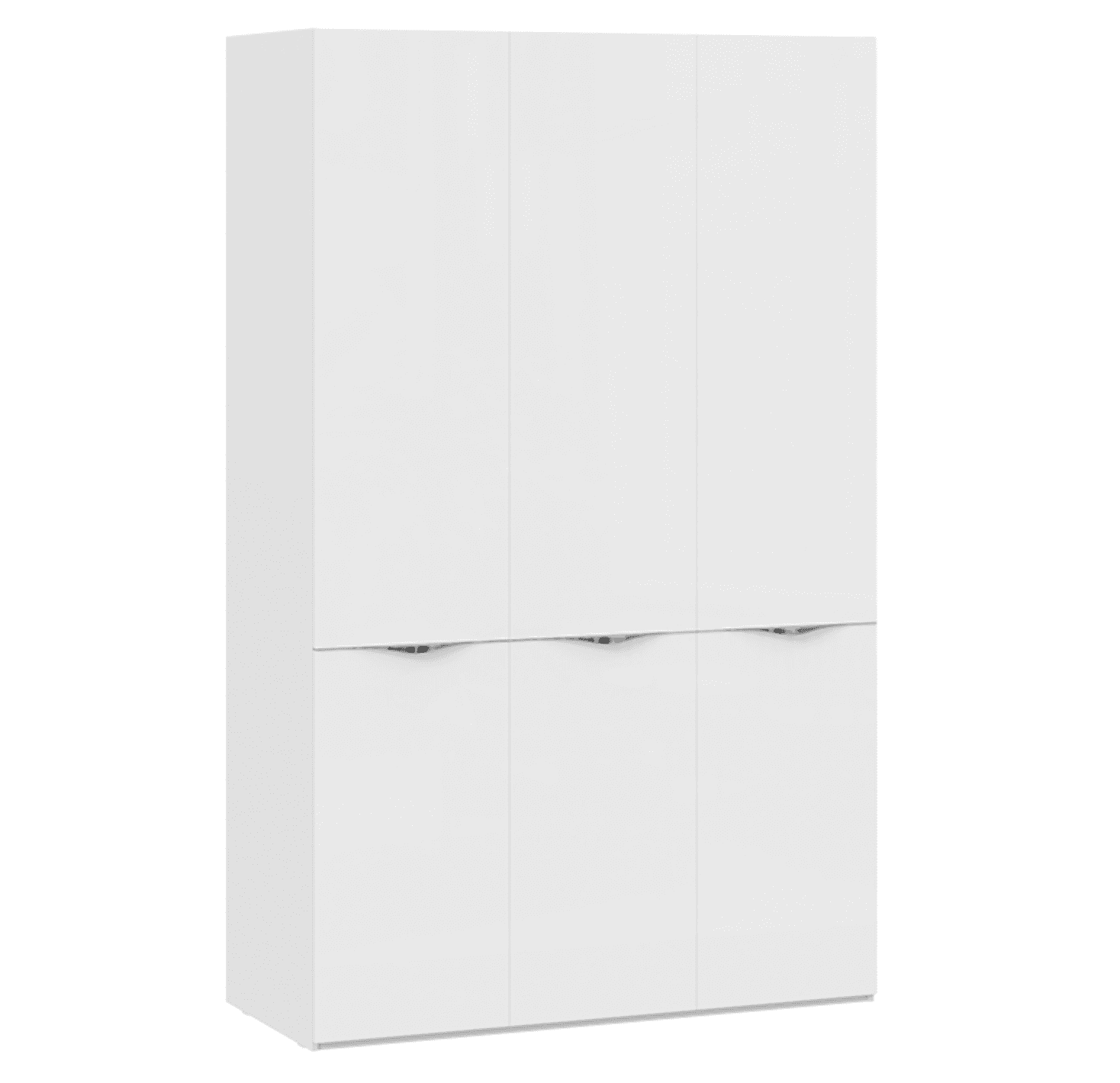 Шкаф комбинированный - 3 двери со стеклом