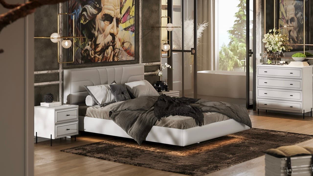 Спальня Пандора белый матовый