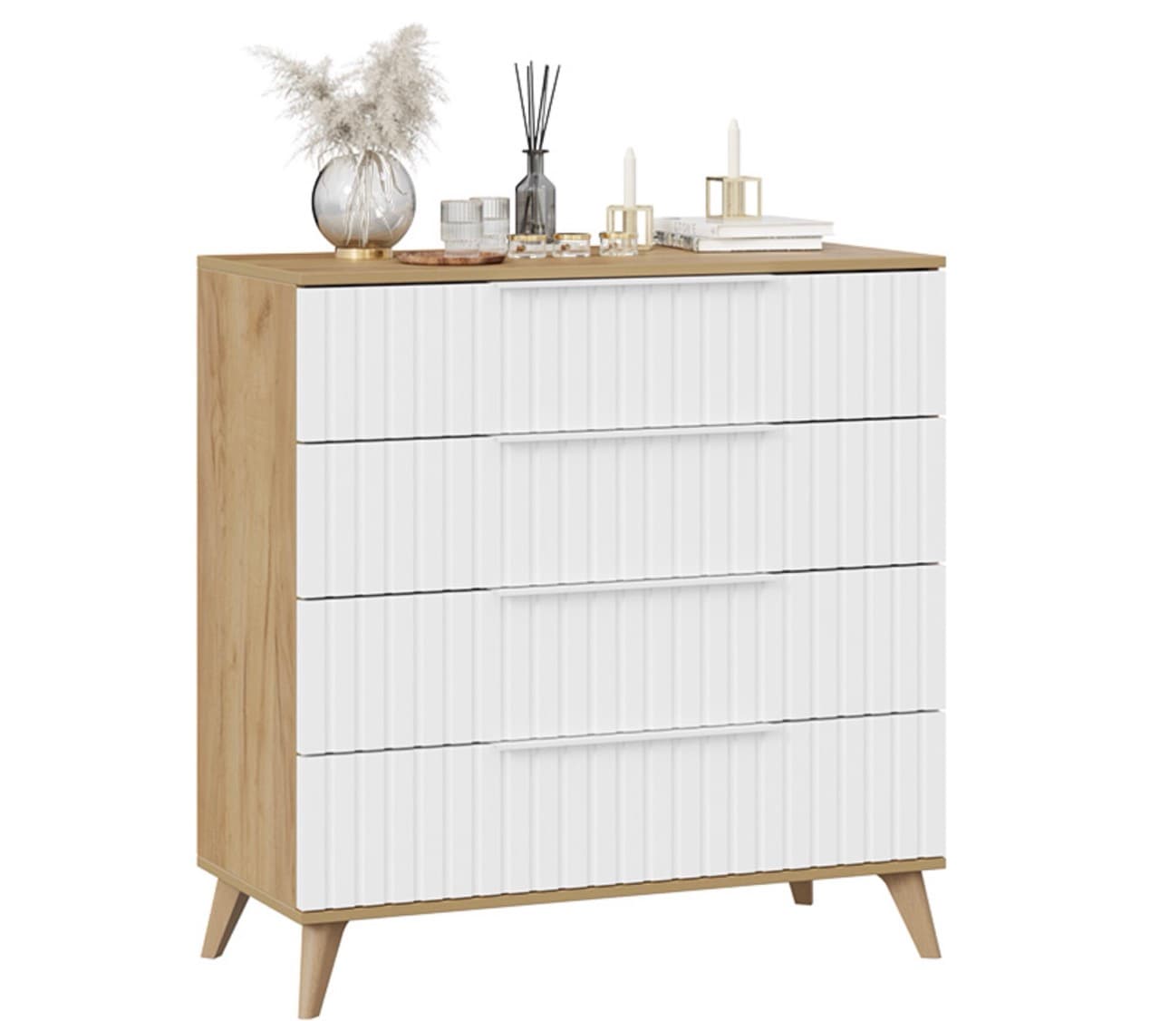 Комод с опорами- 4 ящика