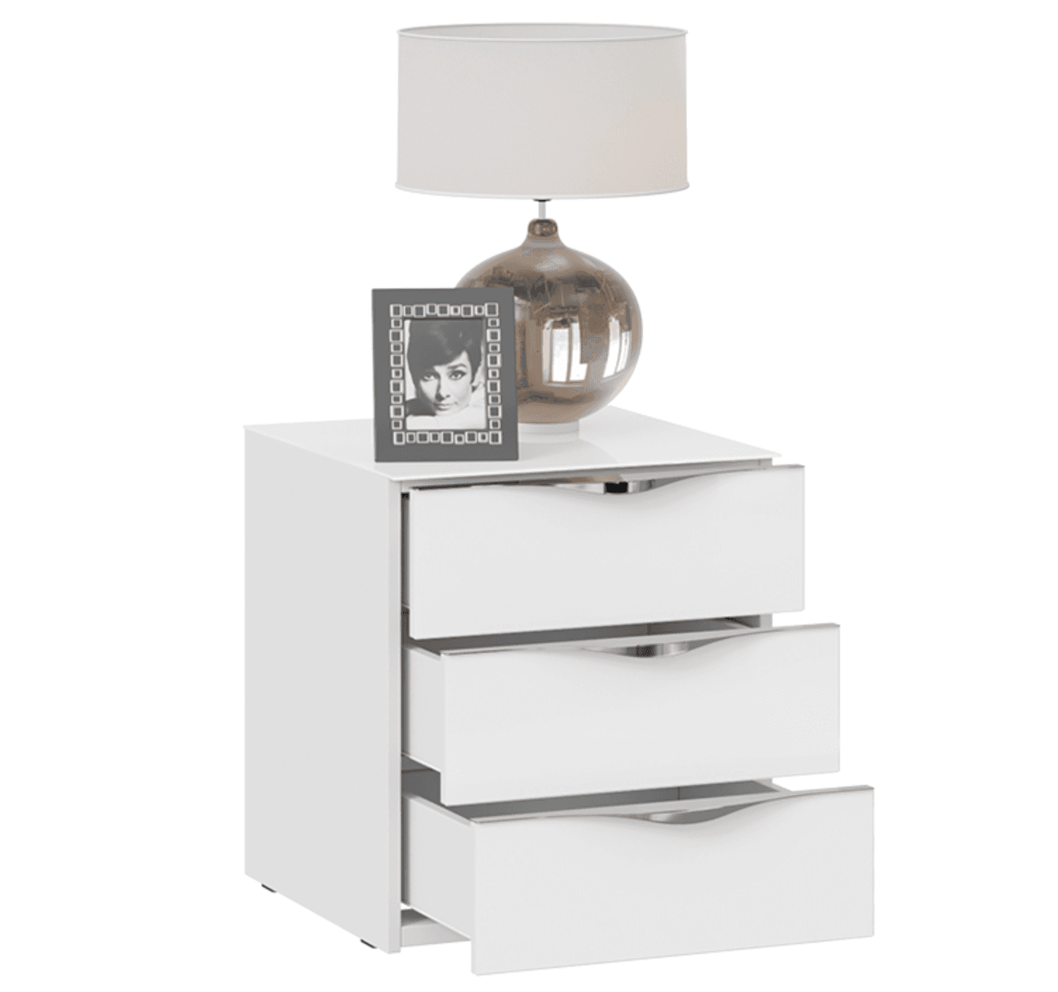 Тумба прикроватная с 3 ящиками