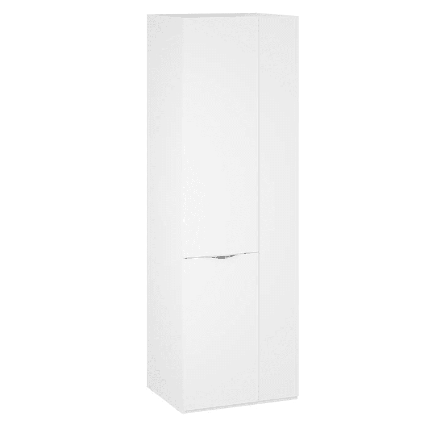 Шкаф угловой - 1 дверь со стеклом (глубина 58)