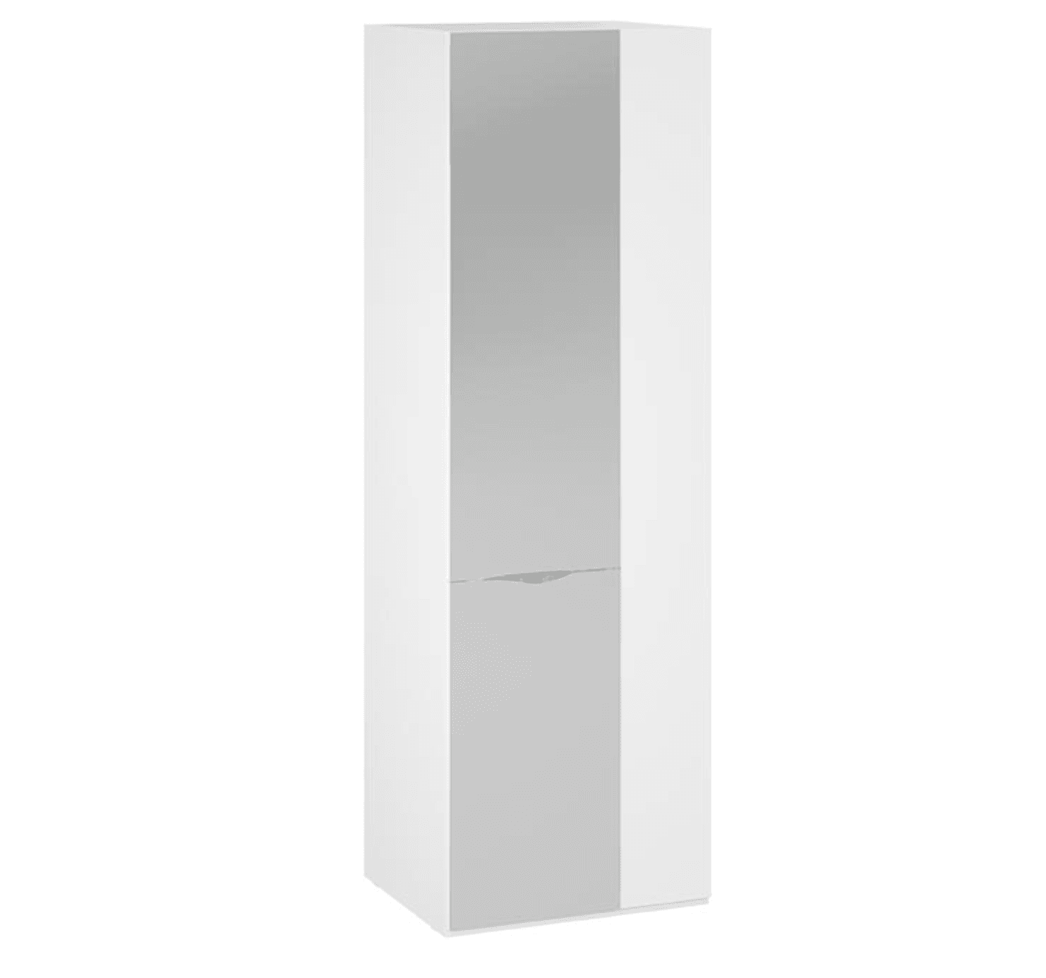 Шкаф угловой - 1 зеркальная дверь (глубина 58)