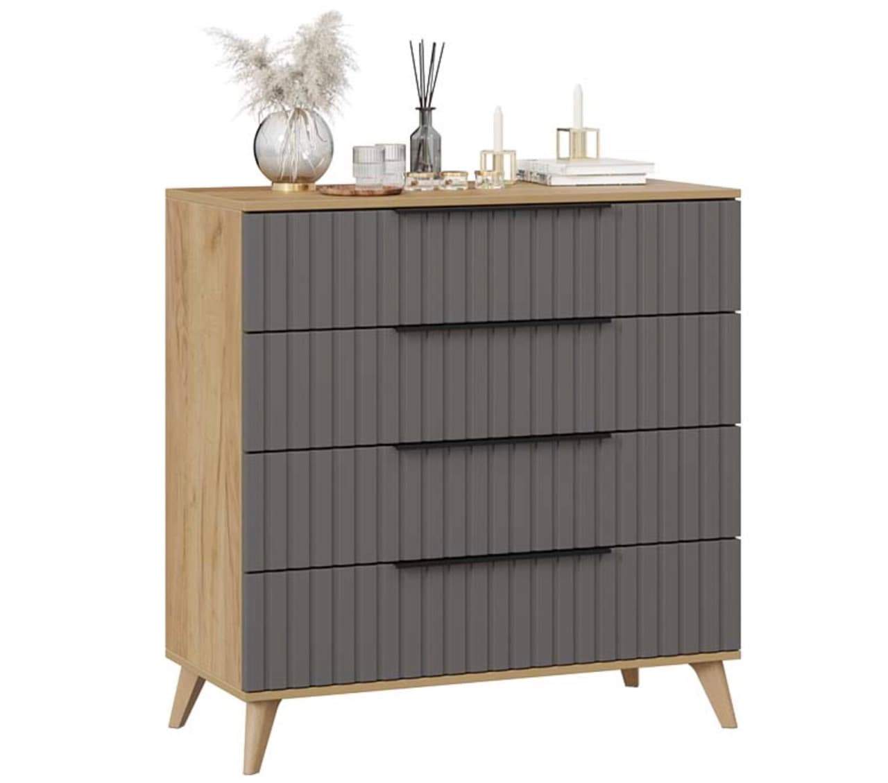 Комод с опорами- 4 ящика