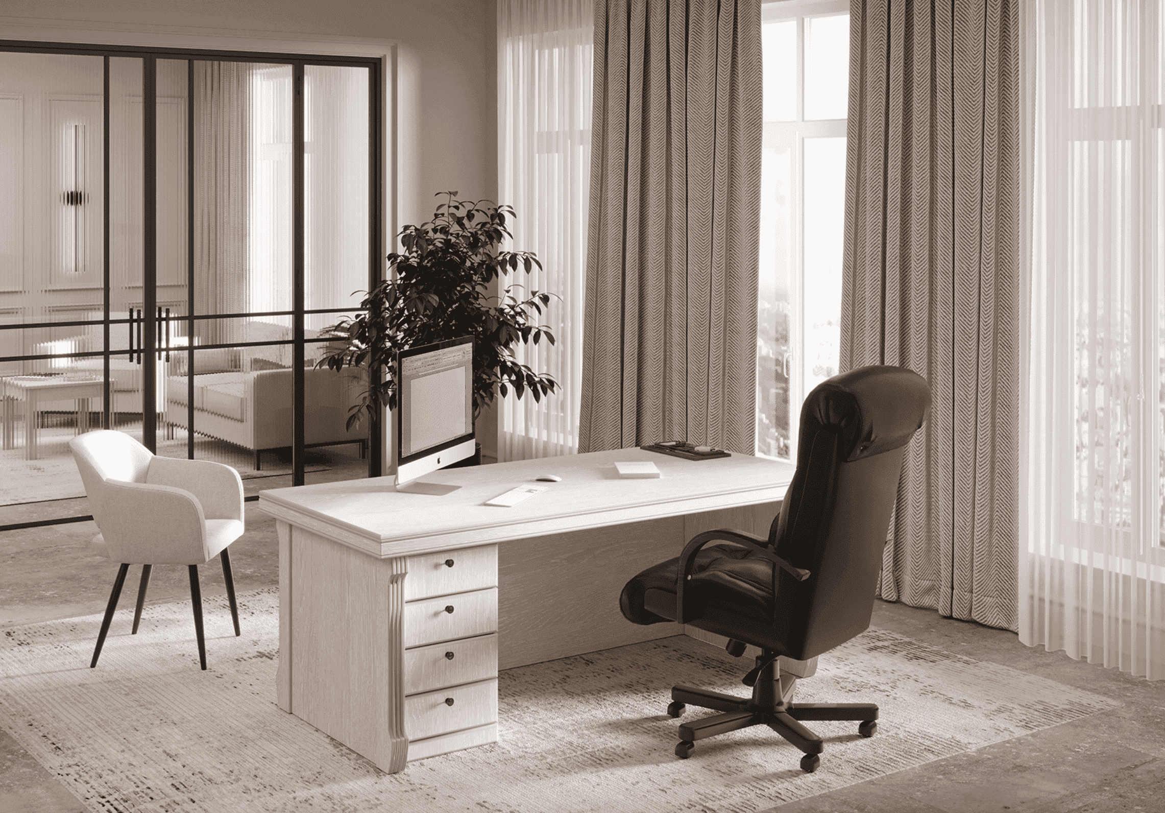 Кабинет Берн дуб светлый