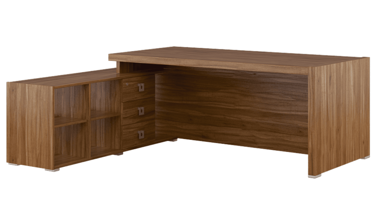 Стол письменный на опорной тумбе, правый/левый 195