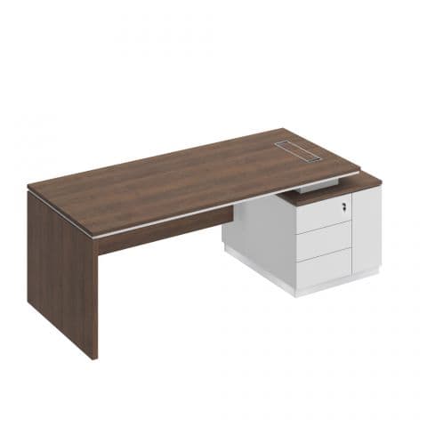 Стол руководителя (опора ДСП) на опорной тумбе