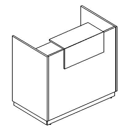 Стойка ресепшн прямая