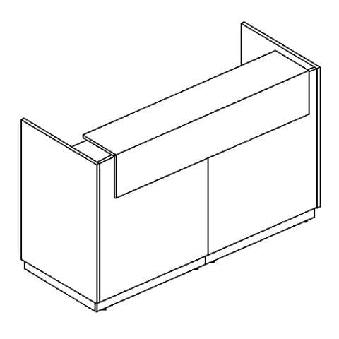 Стойка ресепшн прямая