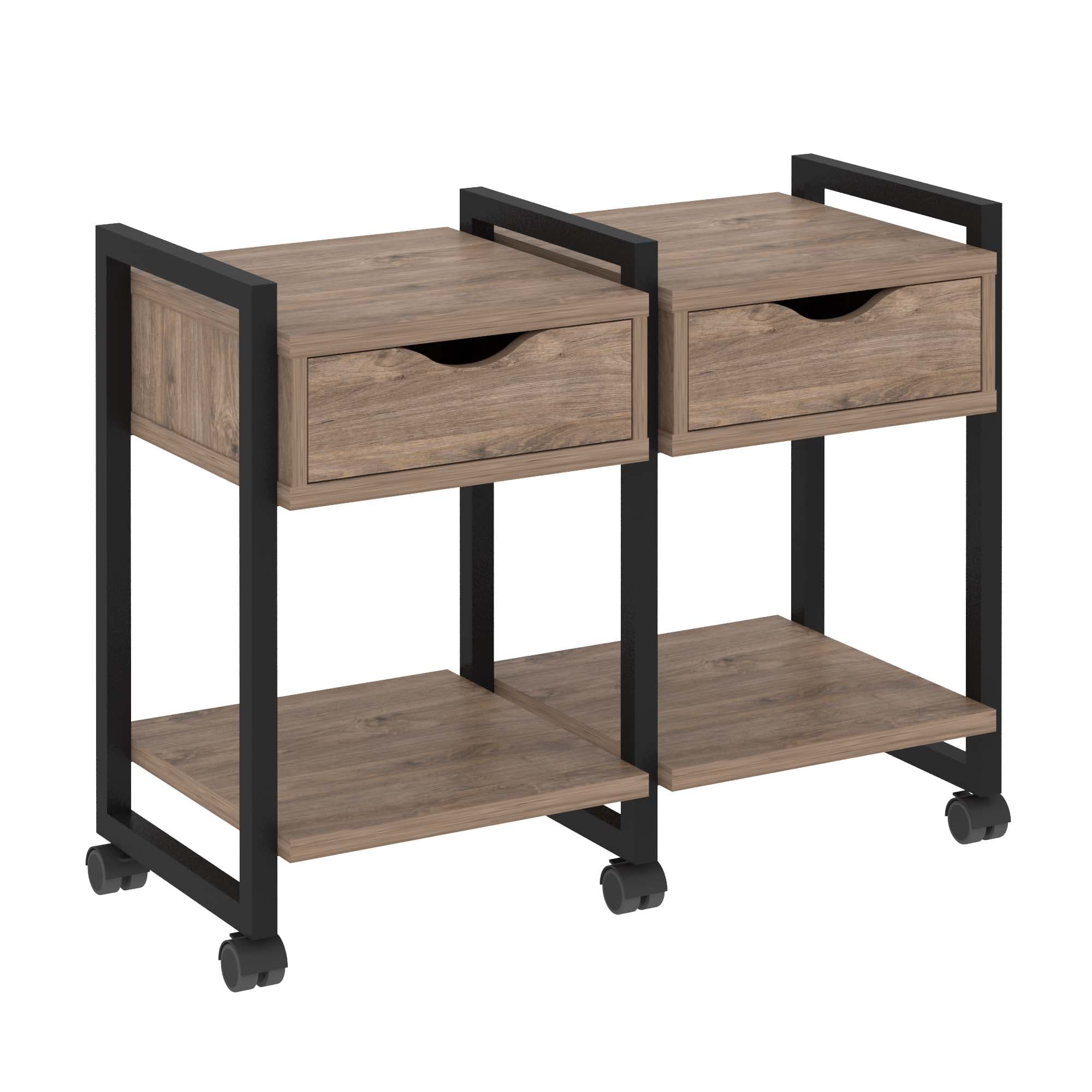 Тумба на колесных опорах наборная. Вариант №1