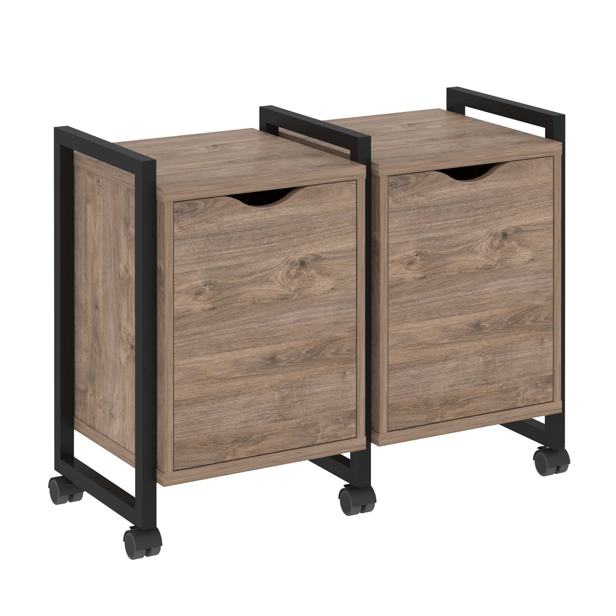 Тумба на колесных опорах наборная. Вариант №2