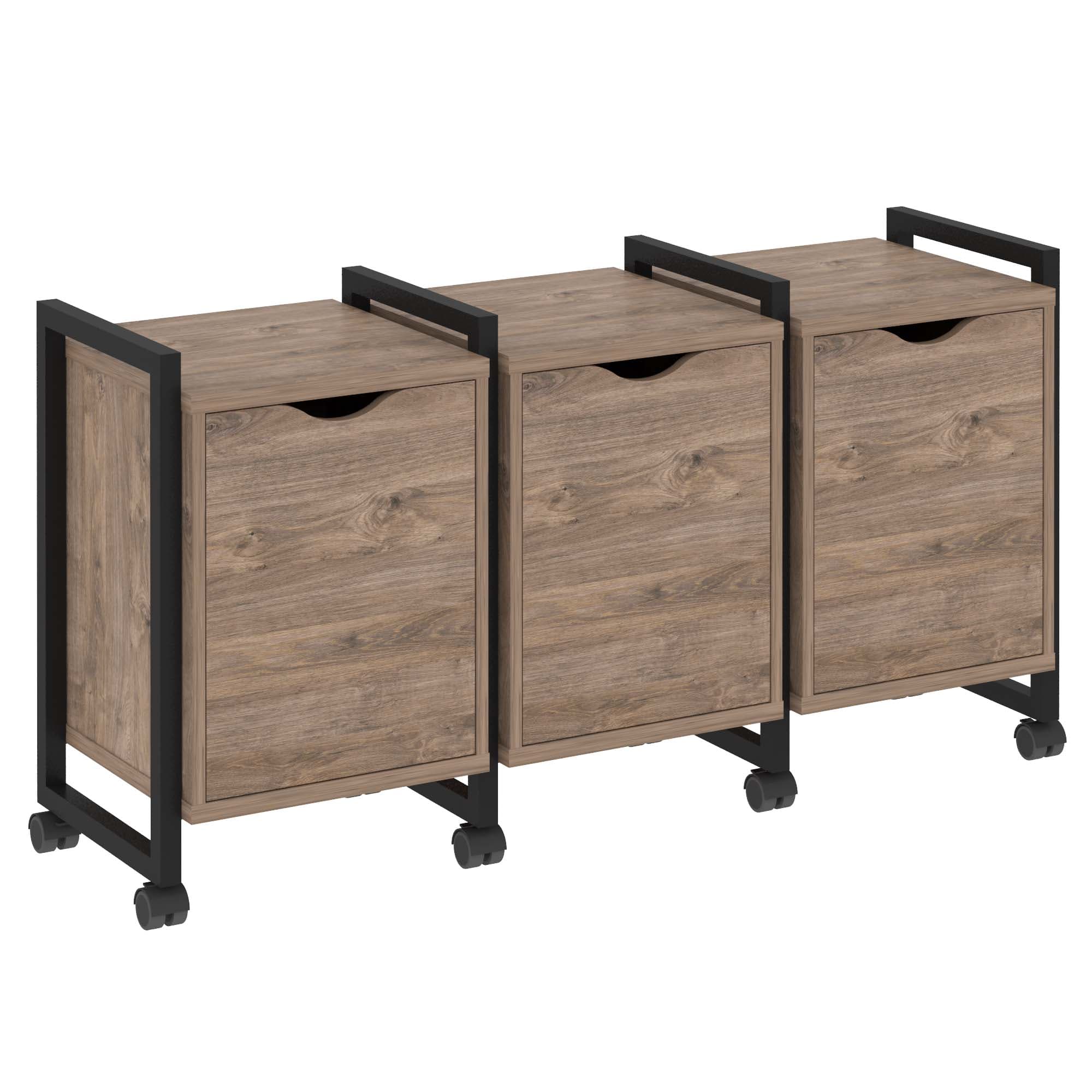 Тумба на колесных опорах наборная. Вариант №5