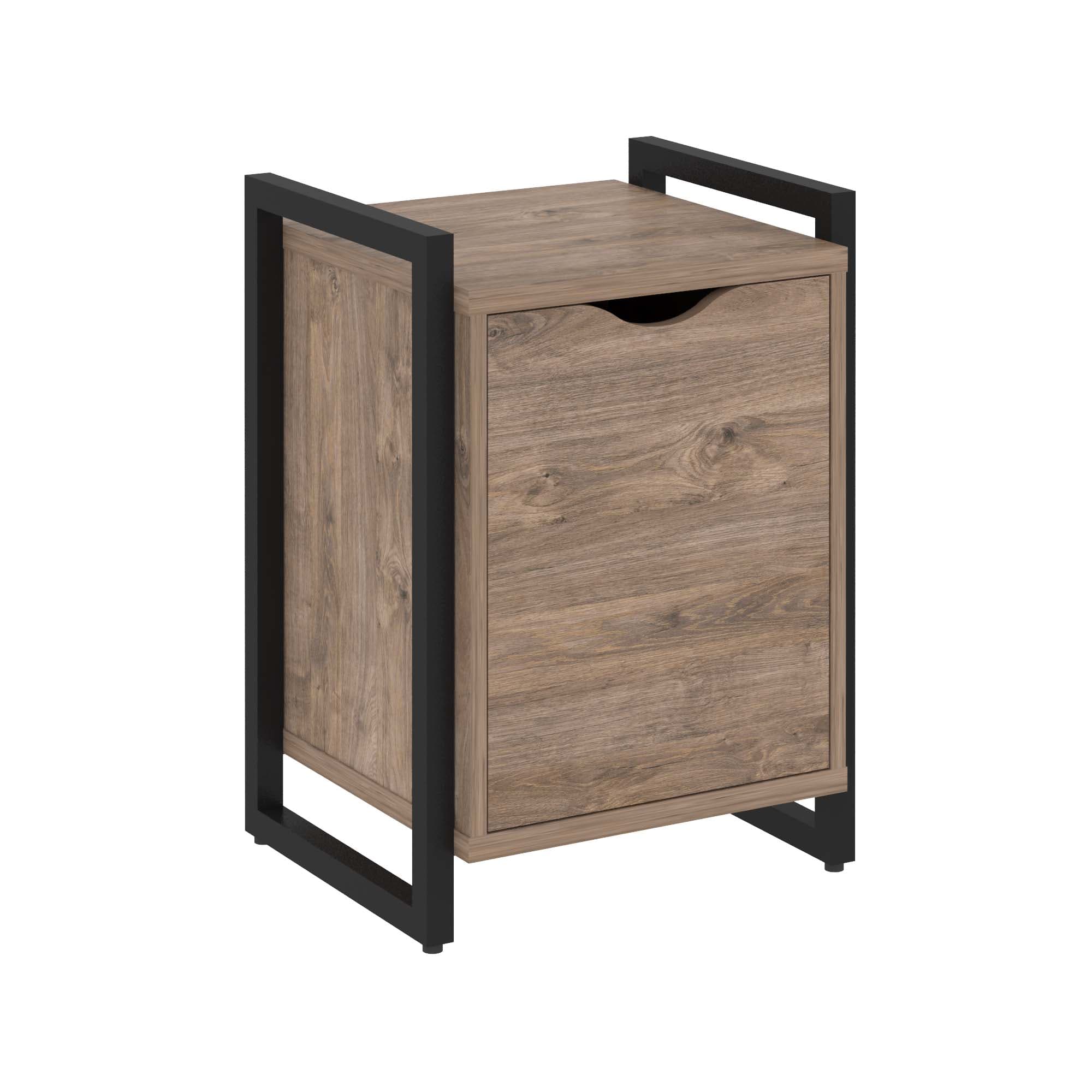 Тумба на регульруемых опорах с распашным фасадом