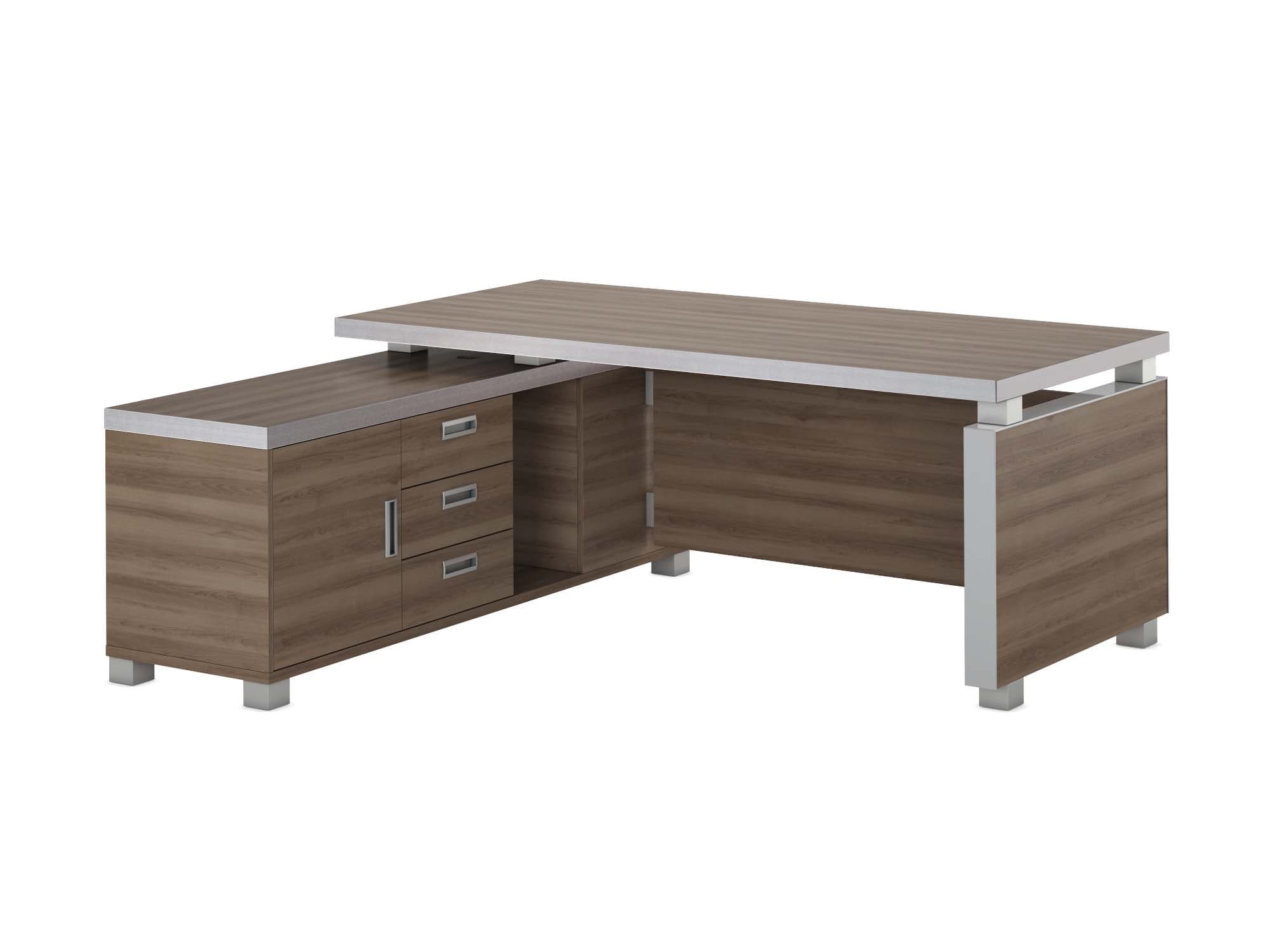 Стол руководителя 190 с приставной тумбой