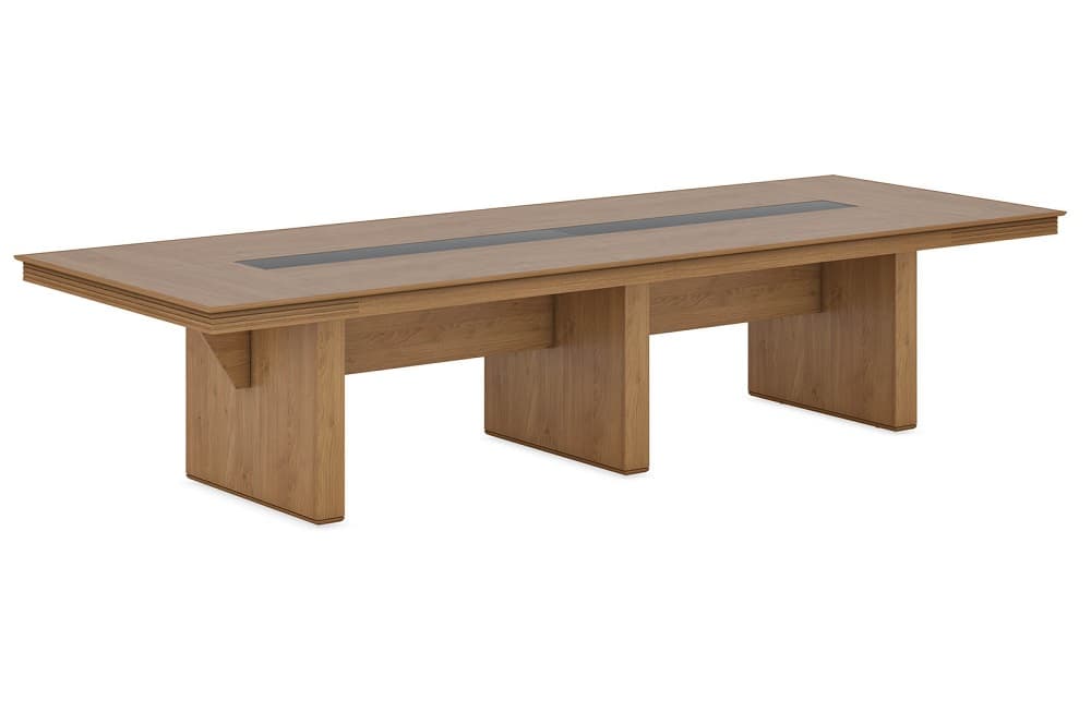 Стол переговорный длинный - без кожанной вставки