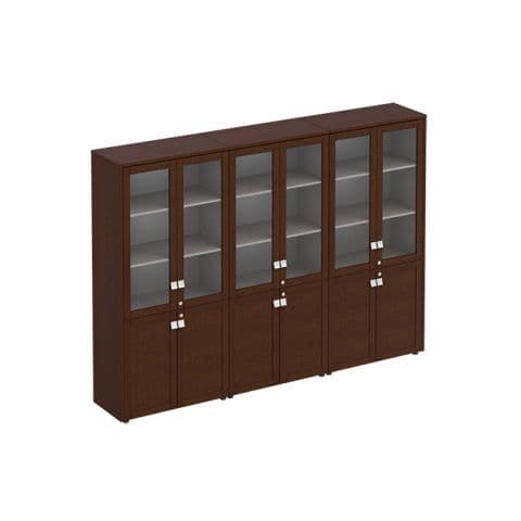 Шкаф для документов со стеклянными дверьми