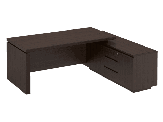 Стол руководителя на опорной тумбе (левый/правый)