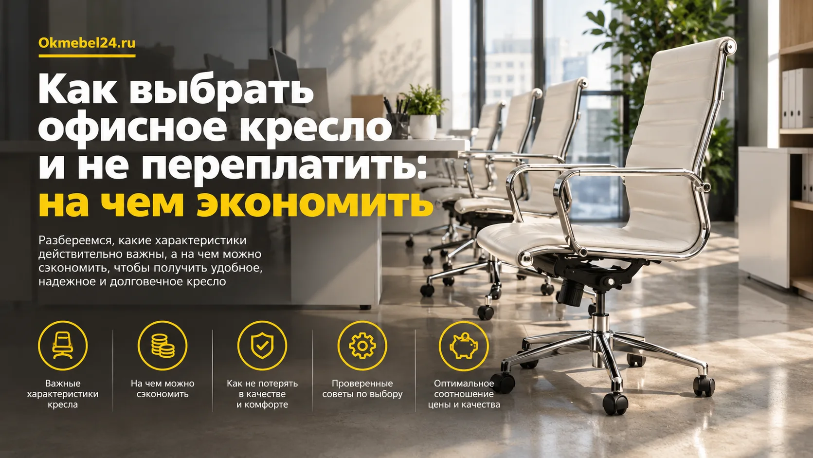 Как выбрать офисное кресло и не переплатить: на чем экономить