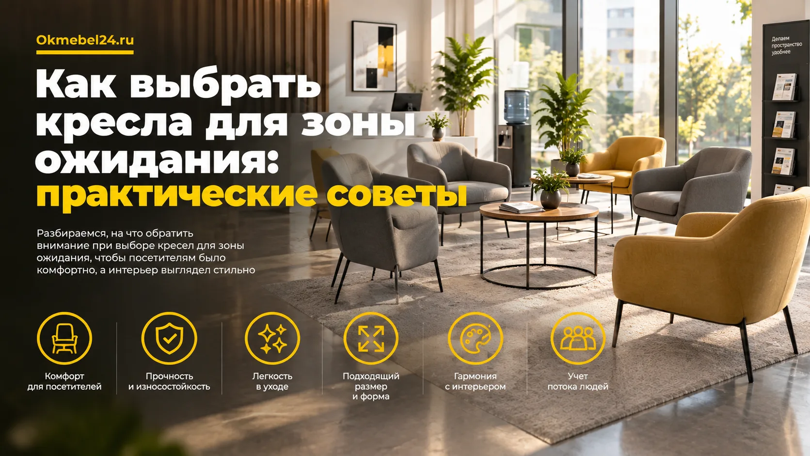 Как выбрать кресла для зоны ожидания: практические советы